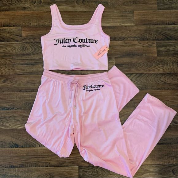 Juicy Couture Other - Pink Velvet Juicy Couture Pajama Set